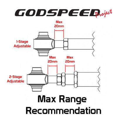 Godspeed 2pc Front Upper Camber Control Arm for Mazda Miata MX5 MX-5 90-97 NA