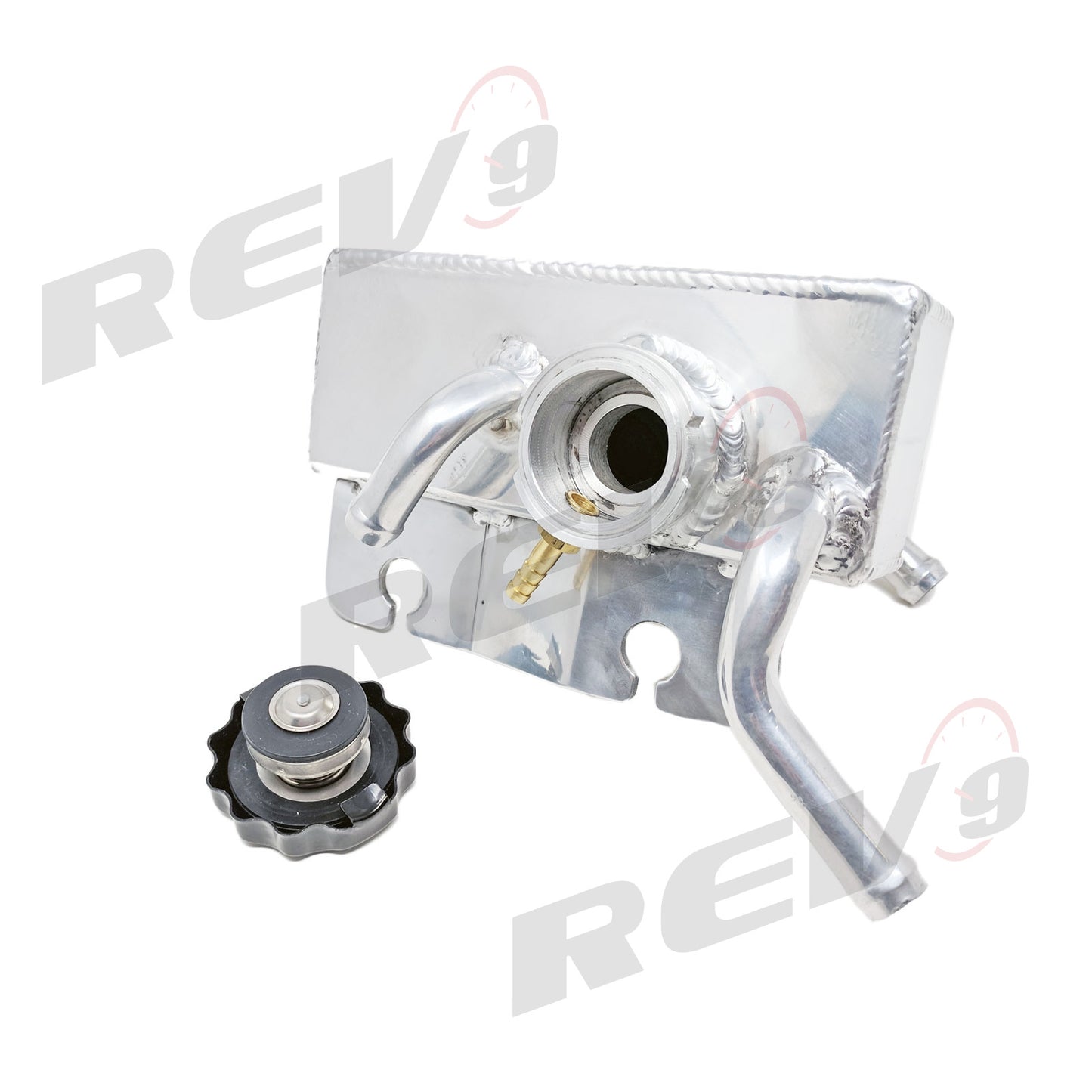 Rev9 Aluminum Coolant Overflow Tank 1.3 Cap for Subaru WRX 08-14 Legacy GT 05-09