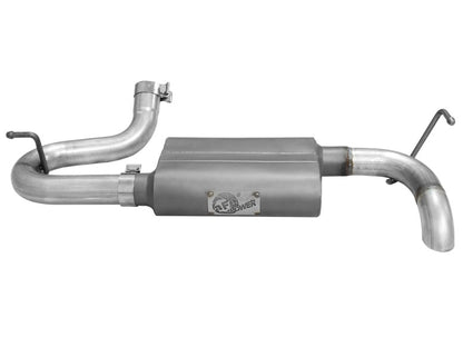 aFe Scorpion Exhaust System Axle Back Aluminized Hi-Tuck 07-17 Jeep Wrangler JK V6 3.6/3.8L