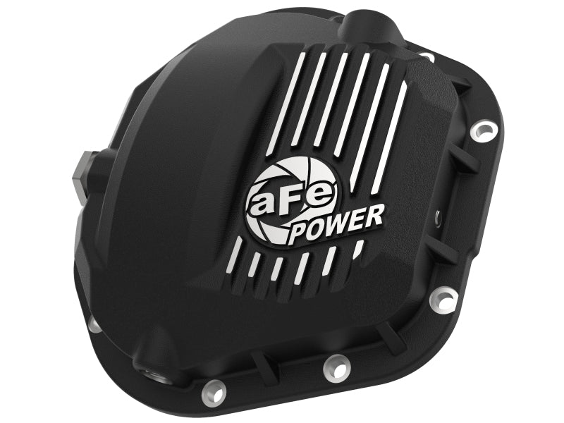 aFe Pro Series Dana 60 Front Differential Cover Black w/ Machined Fins 17-20 Ford Trucks (Dana 60)