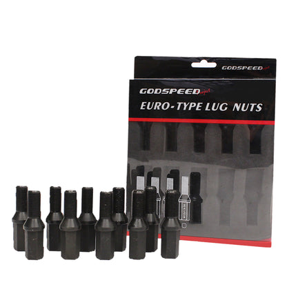 Godspeed Euro-Type Taper Cone Lug Bolts 12x1.5 28mm 10 Pcs