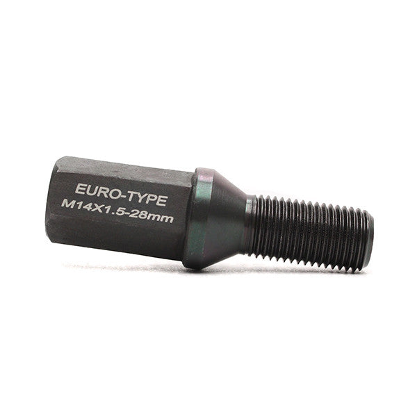 Godspeed Euro-Type Taper Cone Lug Bolts 14x1.5 28mm 10 Pcs