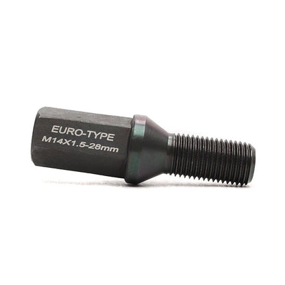 Godspeed Euro-Type Taper Cone Lug Bolts 14x1.5 28mm 10 Pcs