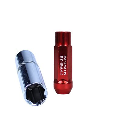 Godspeed 12x1.25 Red New Type 3-X Steel Open End Taper Wheel Lug Nuts