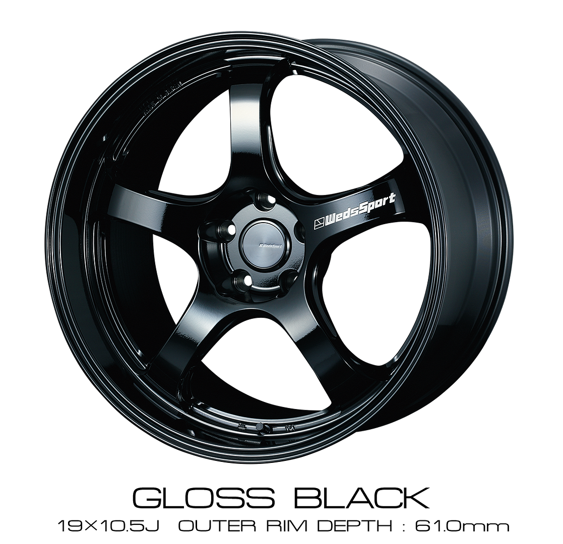 Wedssport Weds RN-05M 18x9.0J +43 5x114.3 Gloss Black Wheel