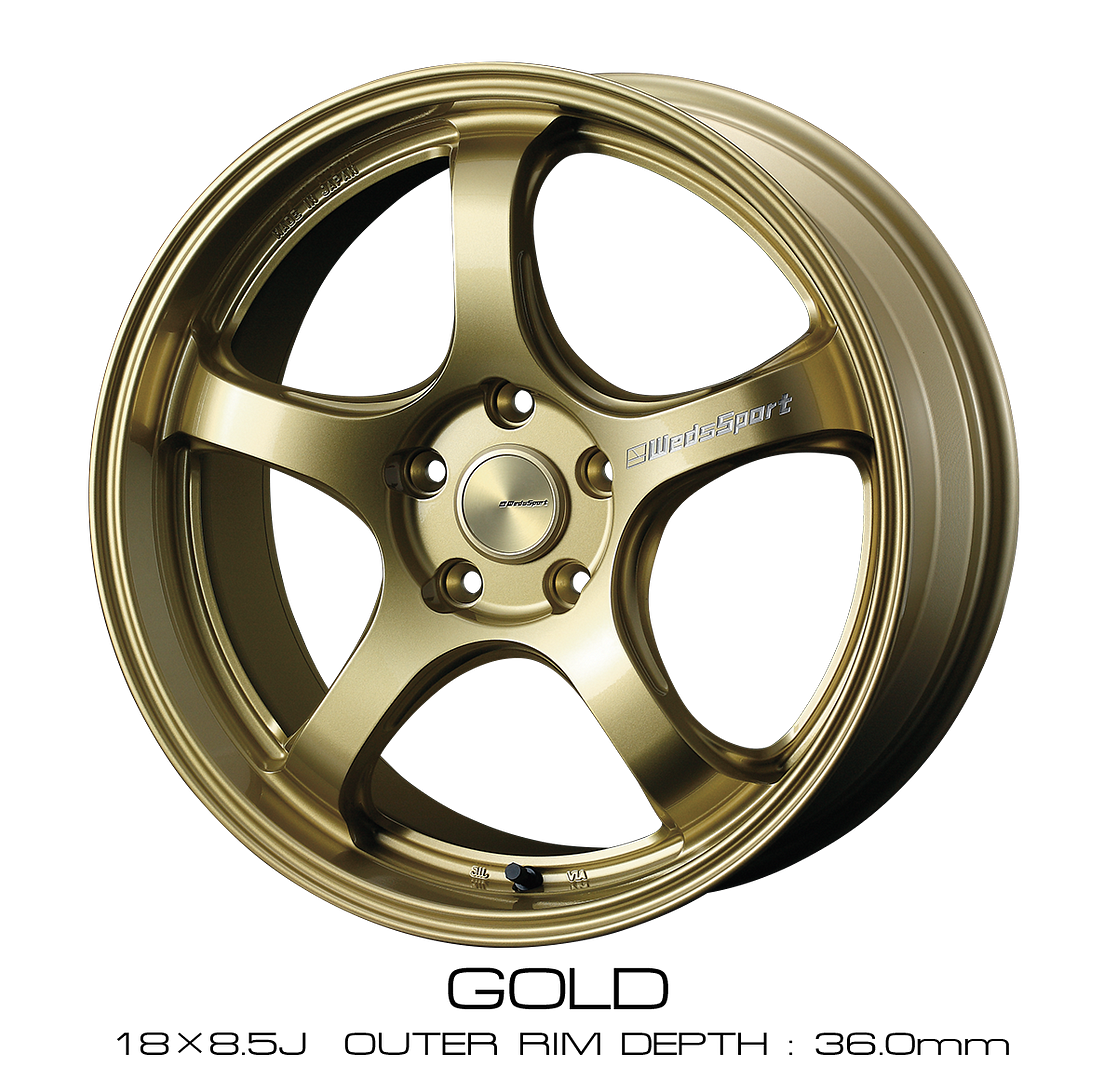 Wedssport Weds RN-05M 18x7.5J +45 5x114.3 Gold Wheel