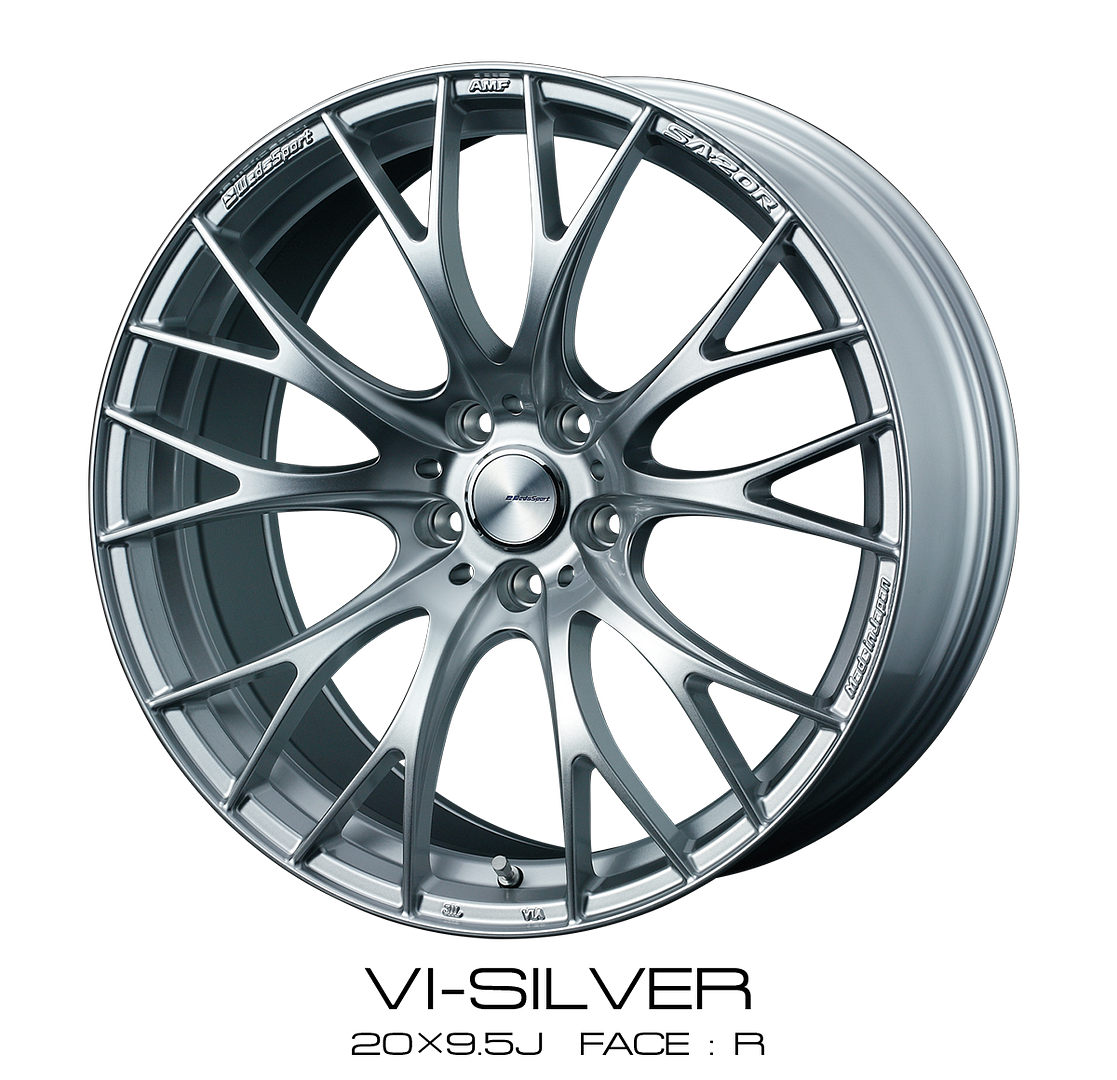 WedsSport Weds SA-20R 20x8.5 +45 5x114.3 VI Silver Wheel