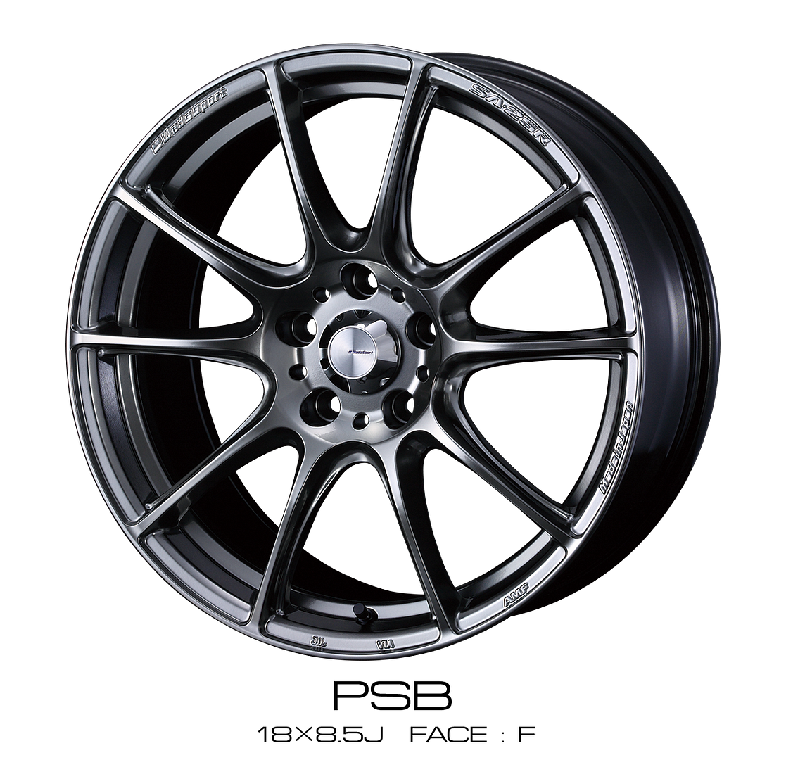 WedsSport Weds SA-25R 18x7.0J +47 5x114.3 PSB Wheel